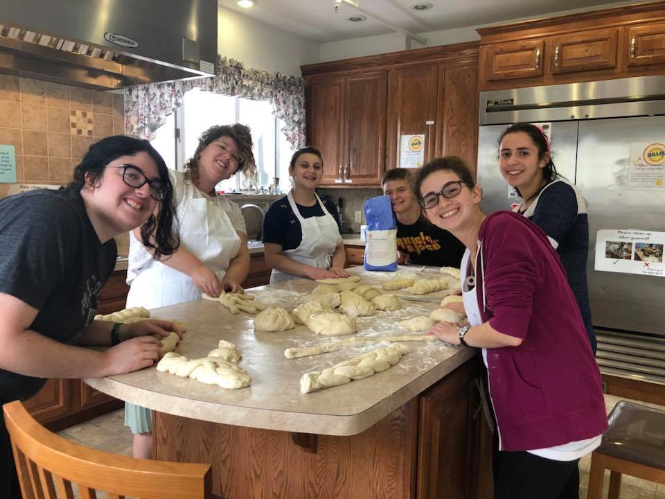 Group of students in kitchen setting