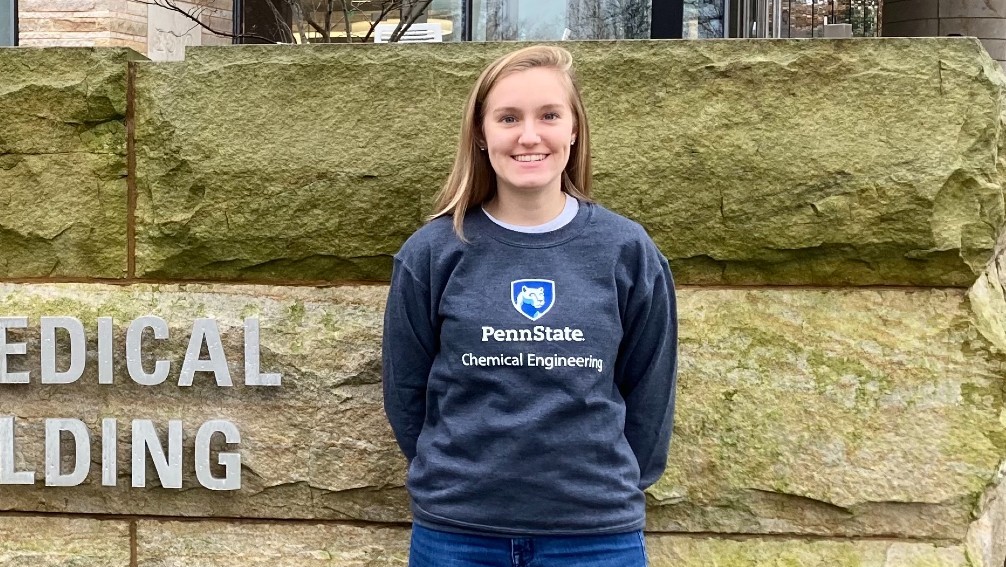 Michele Fromel '18 says her experience in Muhlenberg's hands-on research environment helped her succeed in her pursuit of a doctorate degree in chemical engineering from Penn State University.